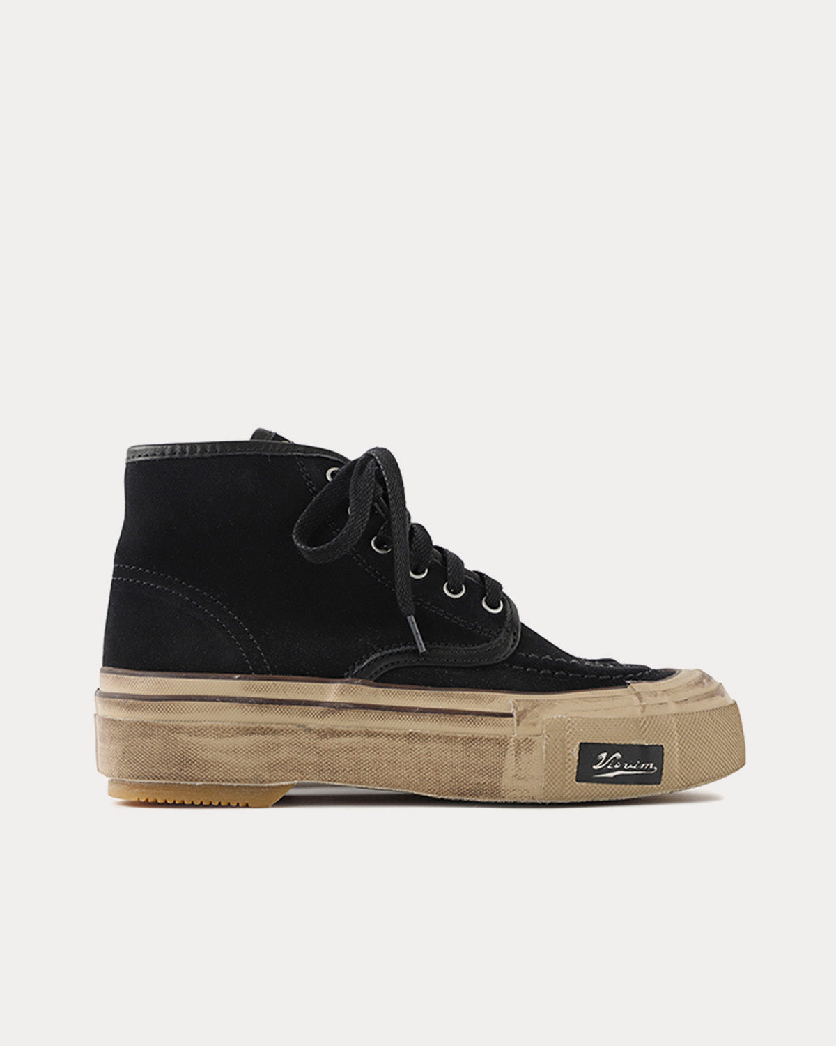 Visvim Women's Liskamm G.Patten-Folk W Black High Top Sneakers