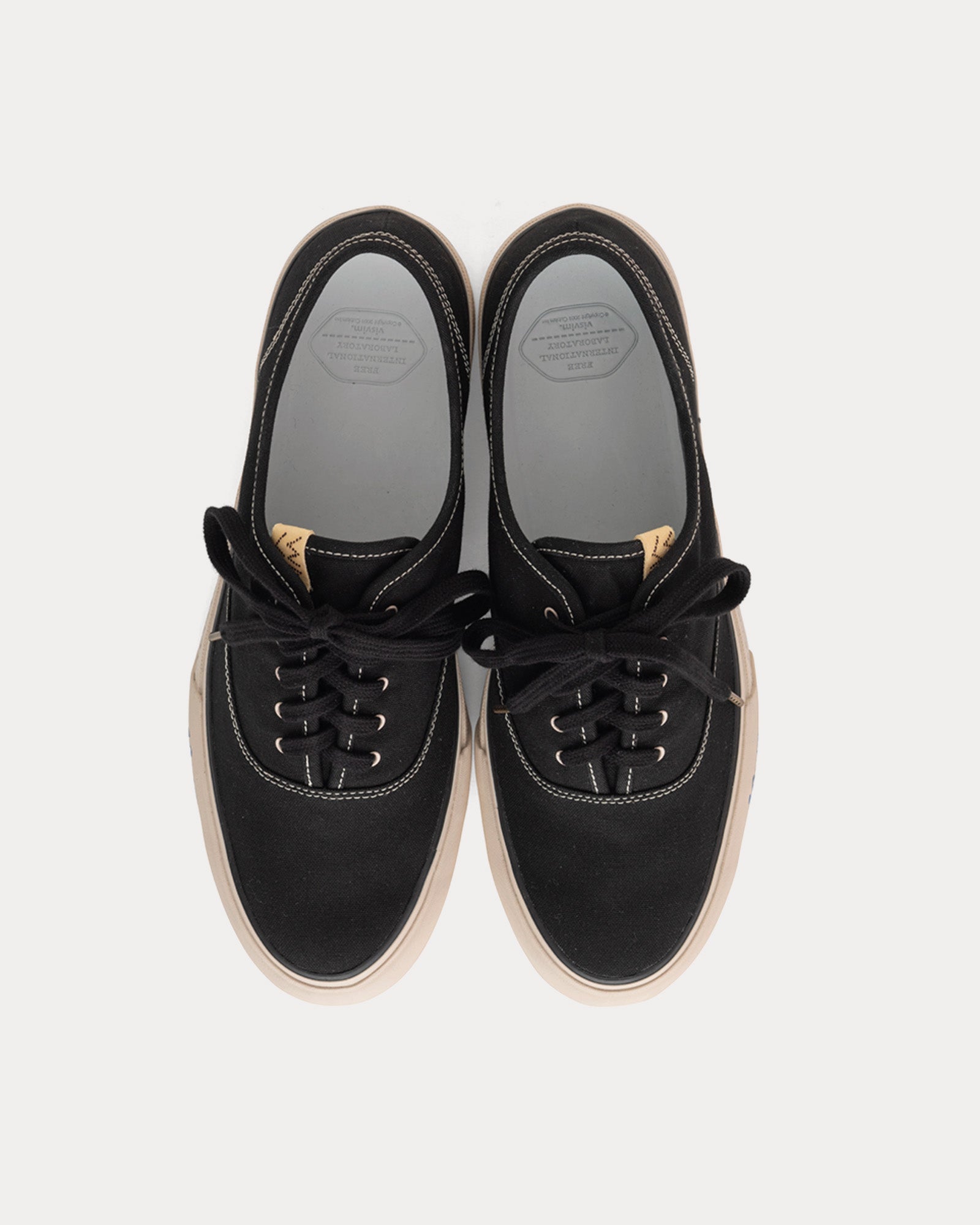 Visvim - Logan Deck Lo Sipe Black Low Top Sneakers