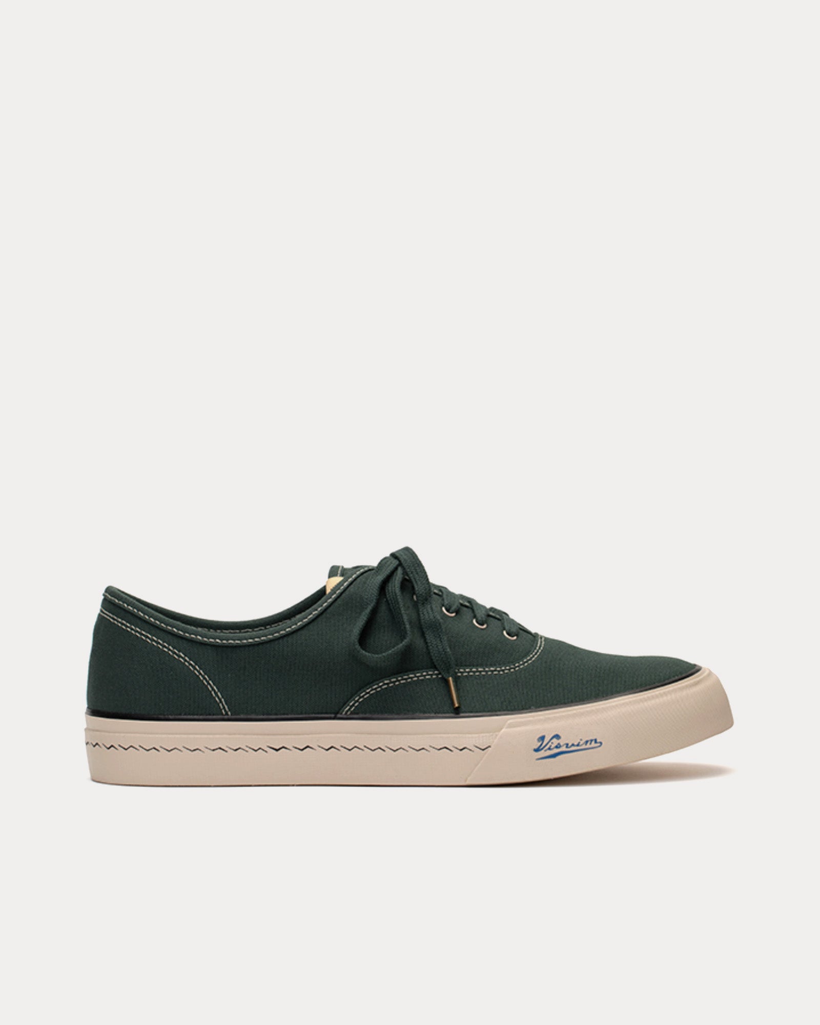 Visvim - Logan Deck Lo Sipe Green Low Top Sneakers