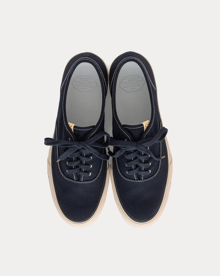 Visvim Logan Deck Lo Sipe Navy Low Top Sneakers - 2