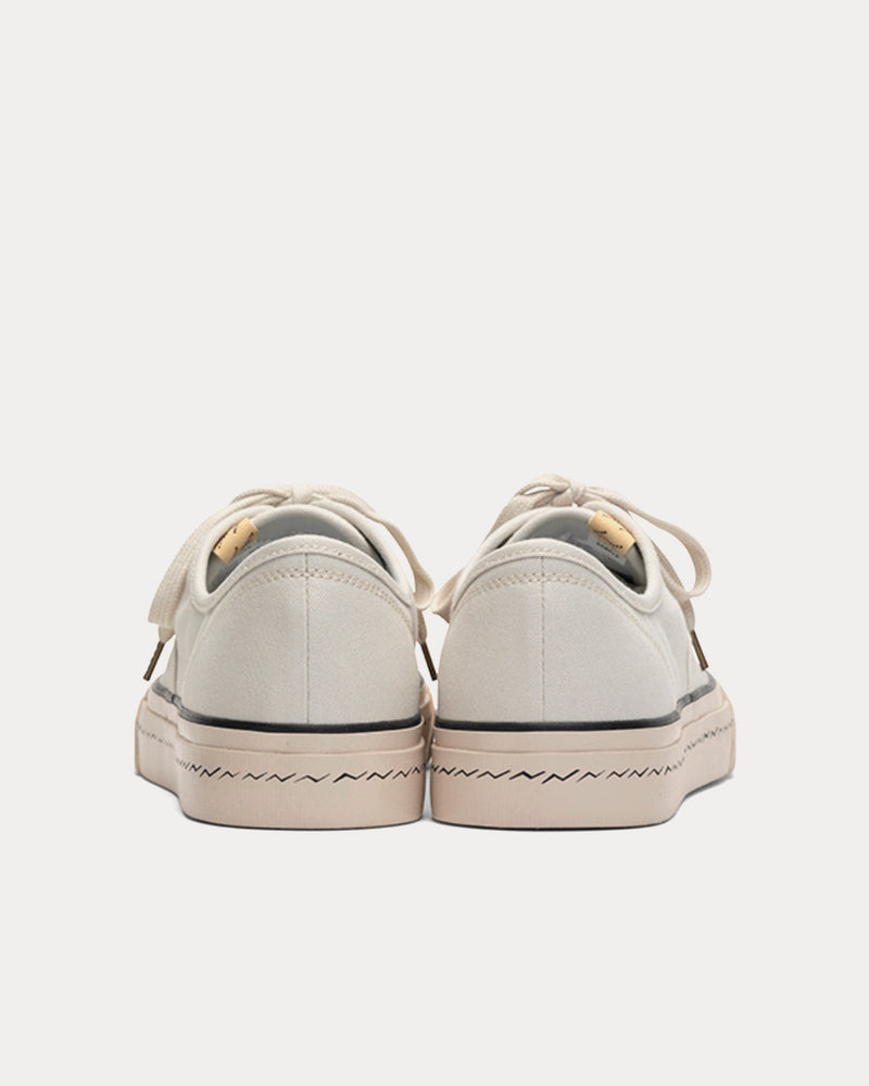 Visvim Logan Deck Lo Sipe White Low Top Sneakers - 3