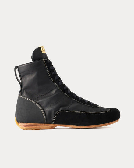 Visvim Mc Driver Leather Black Boots - 1
