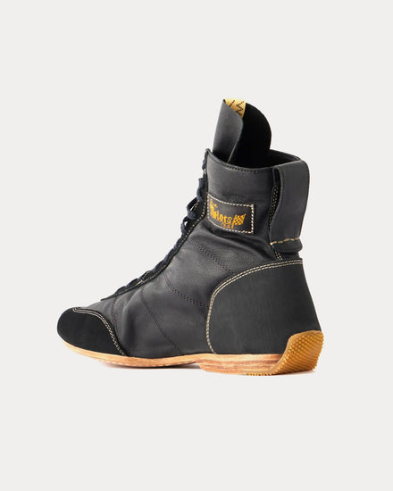 Visvim Mc Driver Leather Black Boots - 2