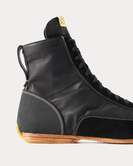 Visvim Mc Driver Leather Black Boots - 4