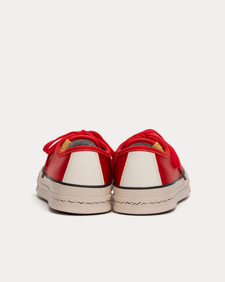 Visvim Skagway Lo Rayon Satin Red Low Top Sneakers - 3