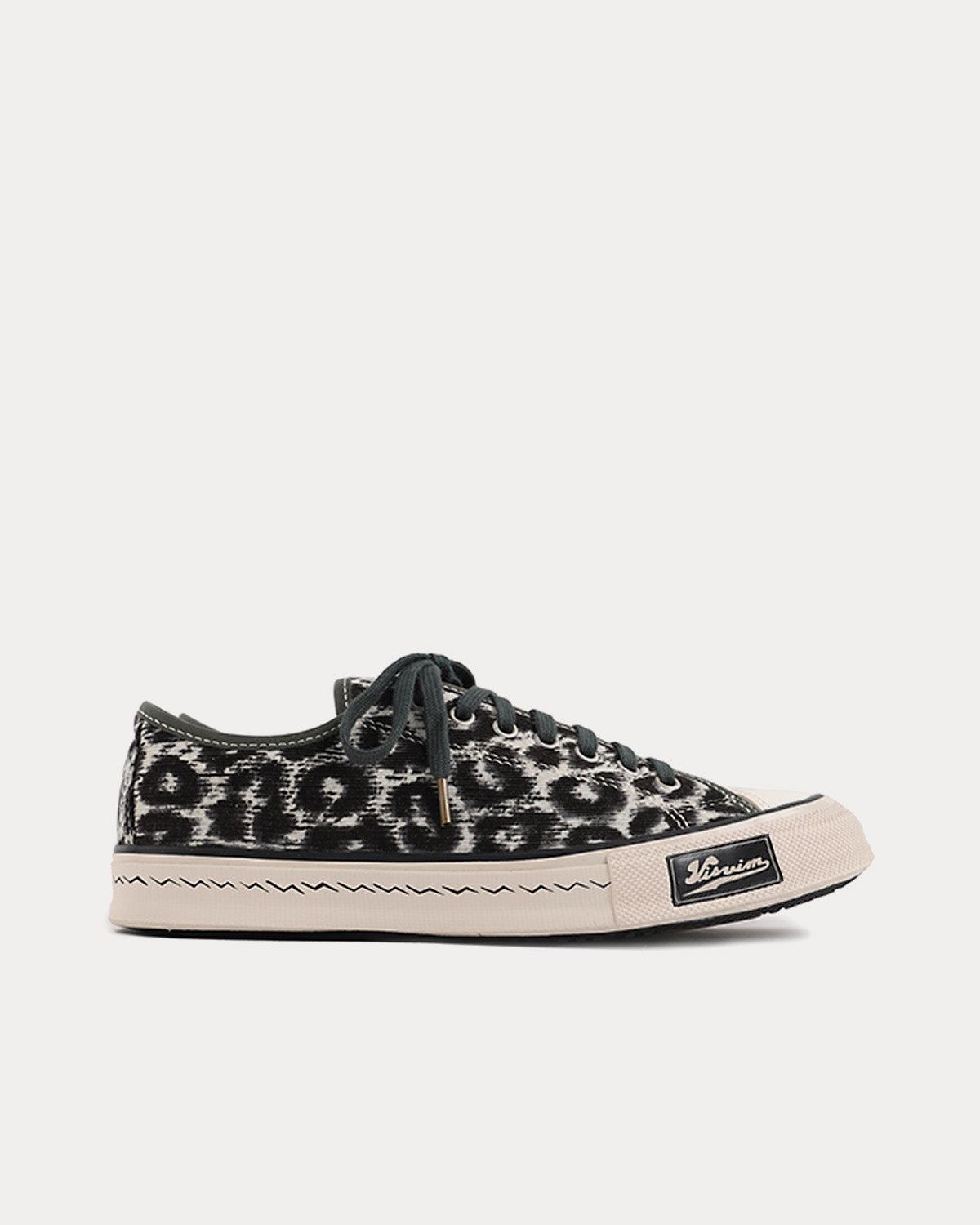 Visvim Men's Skagway Lo Leopard Grey Low Top Sneakers