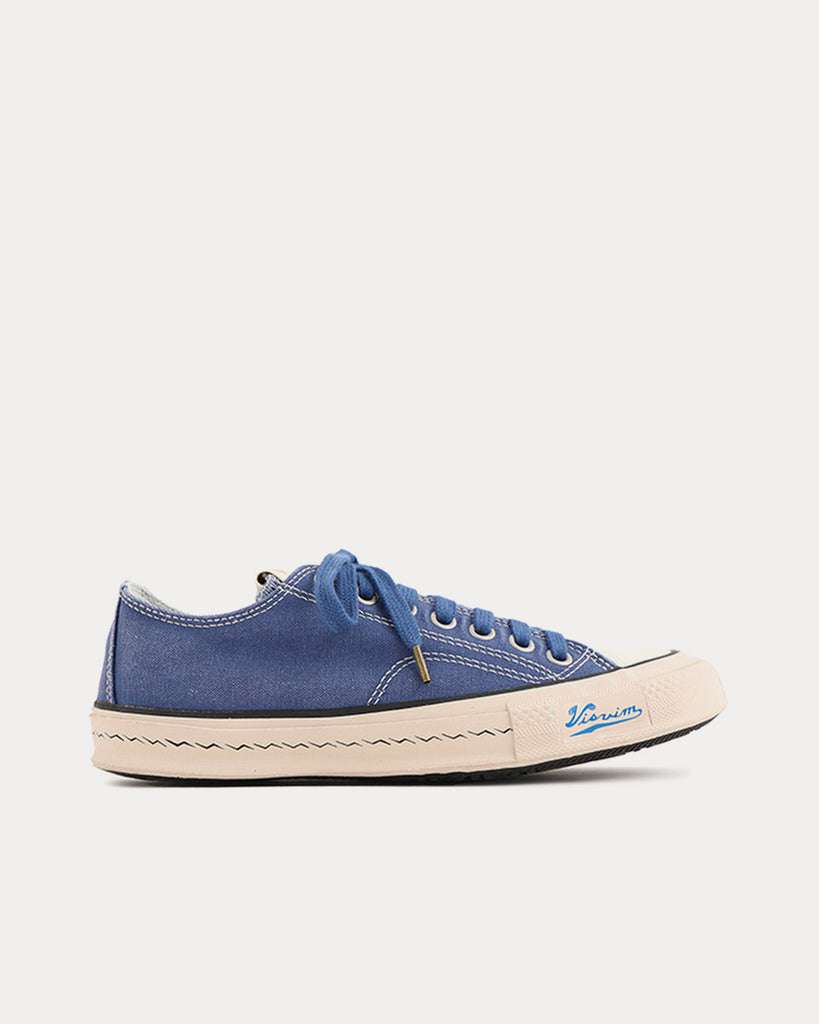 Visvim Skagway Lo Canvas Blue Low Top Sneakers - Sneak in Peace