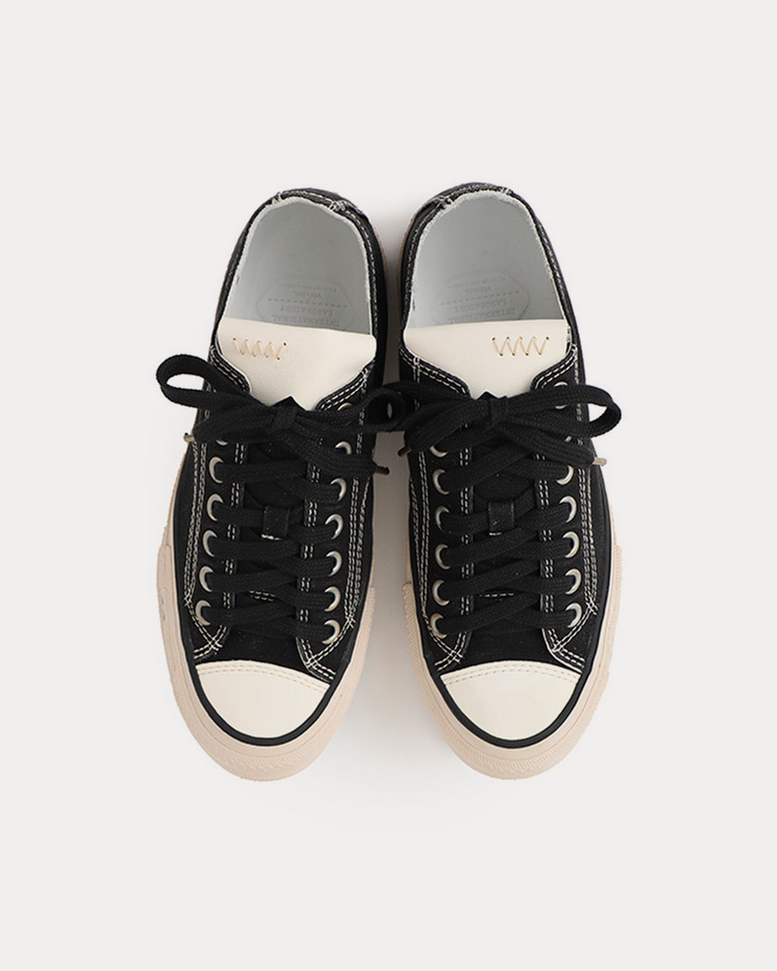 Visvim Skagway Lo Canvas Black Low Top Sneakers - Sneak in Peace