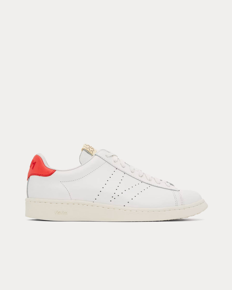 Visvim Corda Folk White / Red Low Top Sneakers - Sneak in Peace