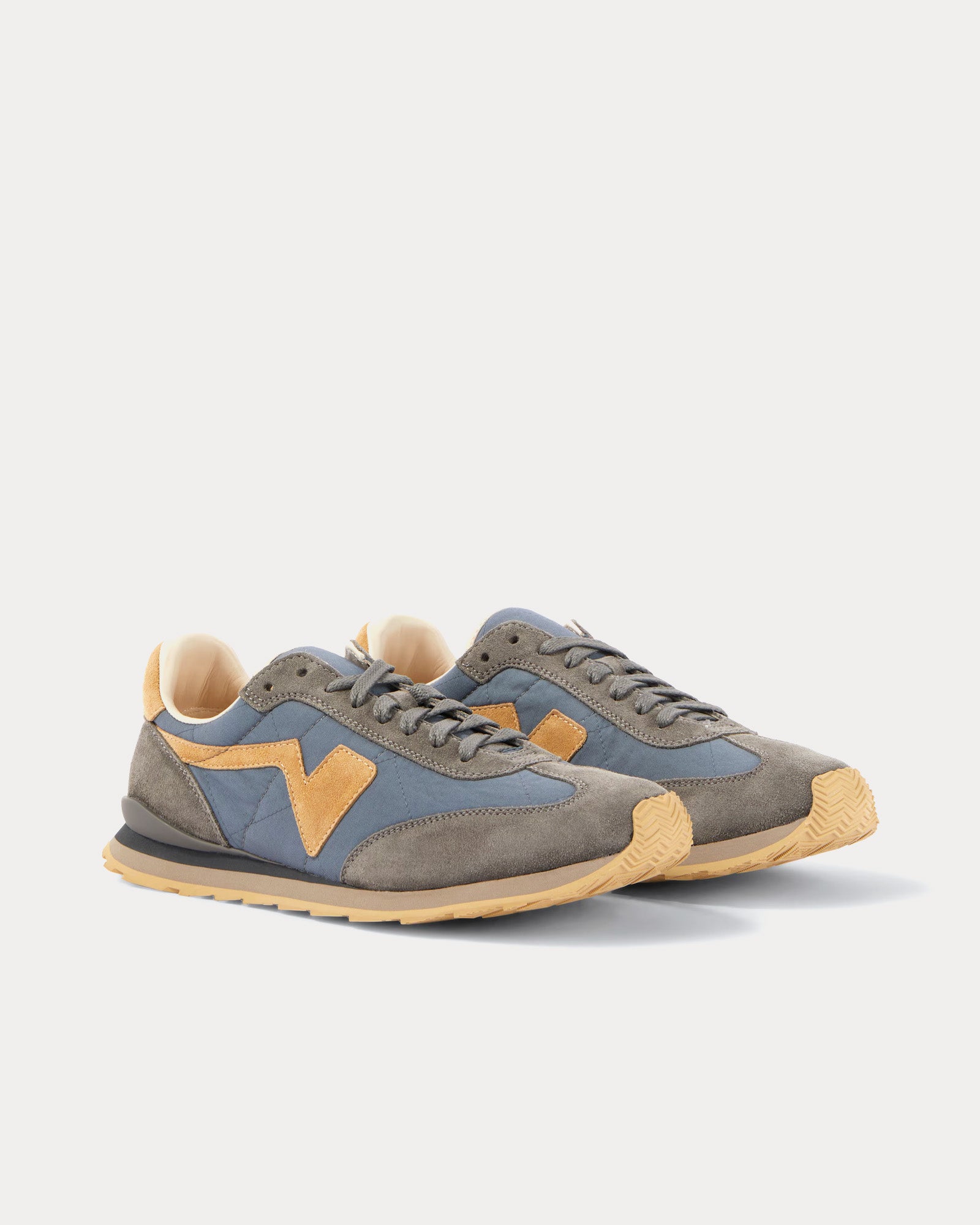 Visvim Men's FKT Runner Blue Low Top Sneakers & Trainers