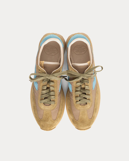 Visvim FKT Runner Khaki / Blue Low Top Sneakers - 2