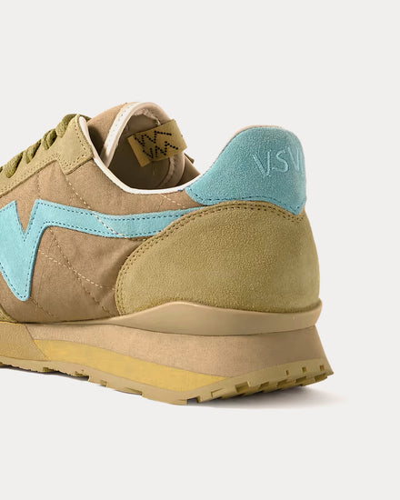 Visvim FKT Runner Khaki / Blue Low Top Sneakers - 4