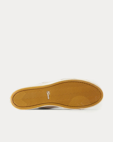 Visvim Logan Distressed Canvas White Low Top Sneakers - 5