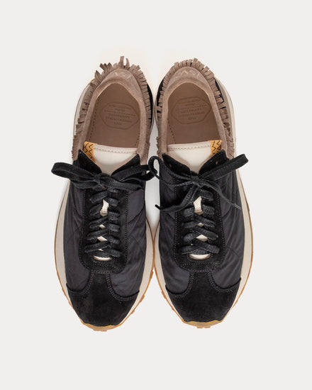 Visvim Walpi Runner Cotton & Nylon Black Low Top Sneakers - 2