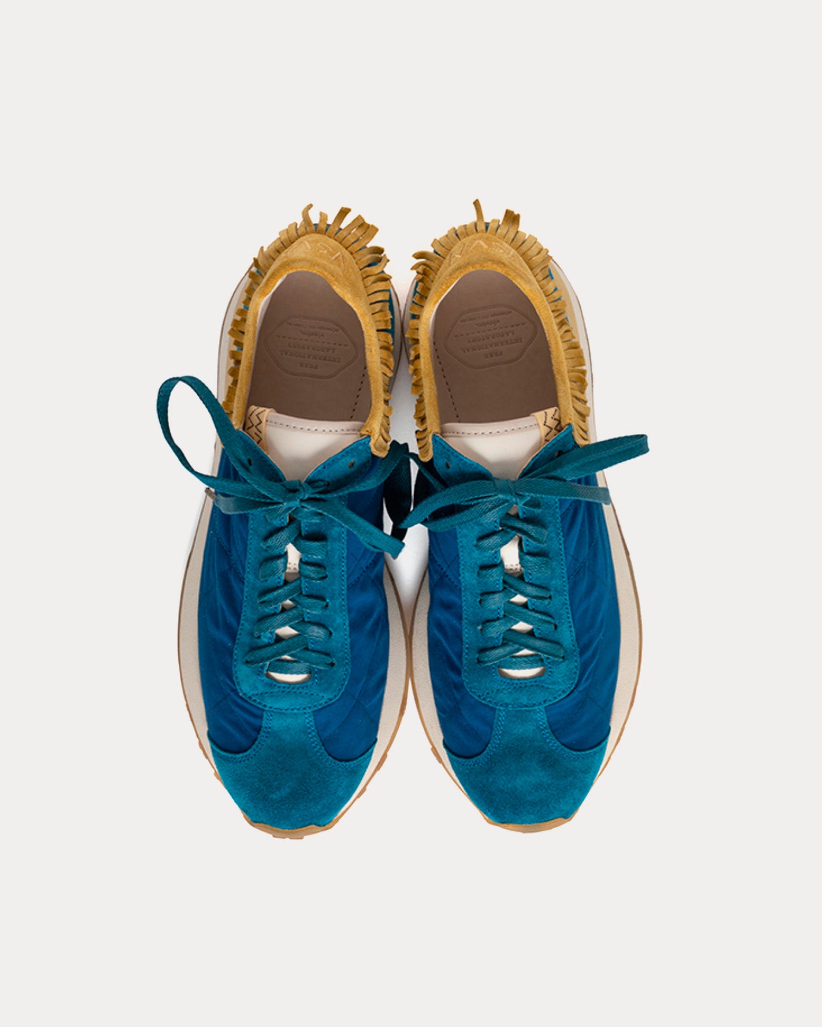 Visvim - Walpi Runner Cotton & Nylon Blue Low Top Sneakers