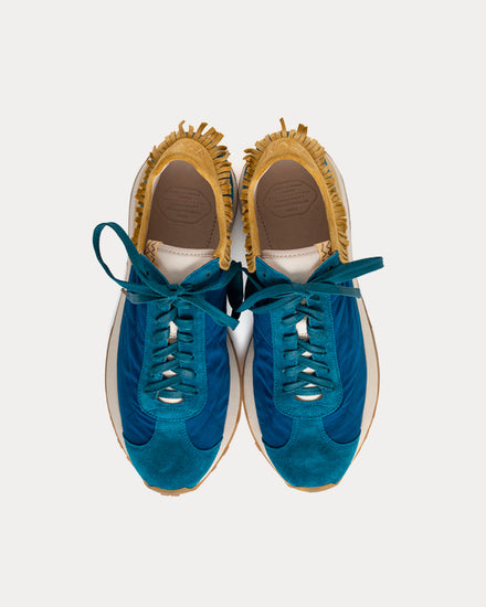 Visvim Walpi Runner Cotton & Nylon Blue Low Top Sneakers - 2