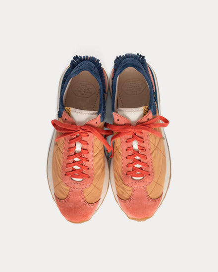 Visvim Walpi Runner Cotton & Nylon Orange Low Top Sneakers - 2