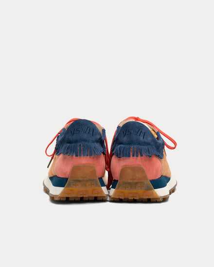 Visvim Walpi Runner Cotton & Nylon Orange Low Top Sneakers - 3
