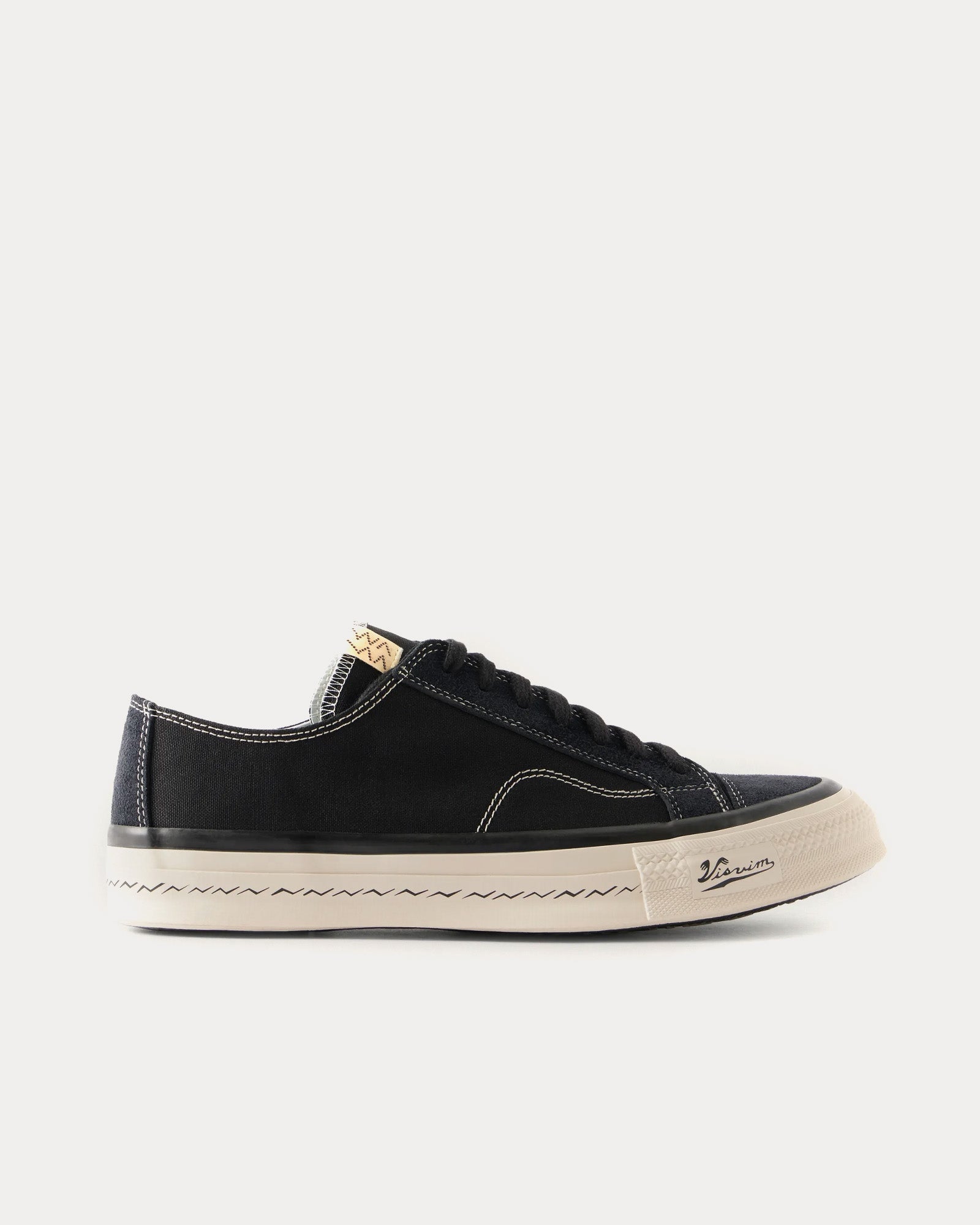 Visvim Men's Nolan Black Low Top Sneakers