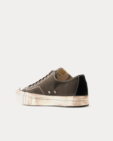 Visvim Skagway Canvas Black Low Top Sneakers - 3