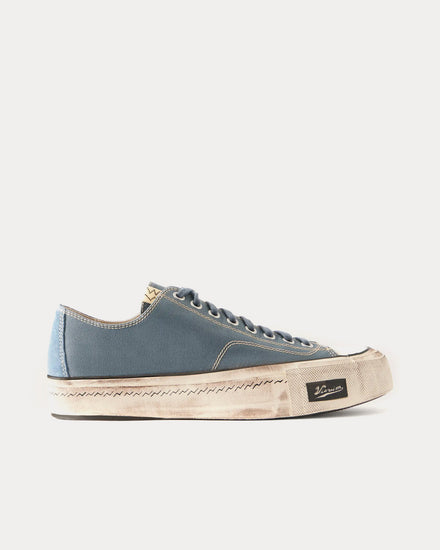 Visvim Skagway Canvas Grey Low Top Sneakers - 1