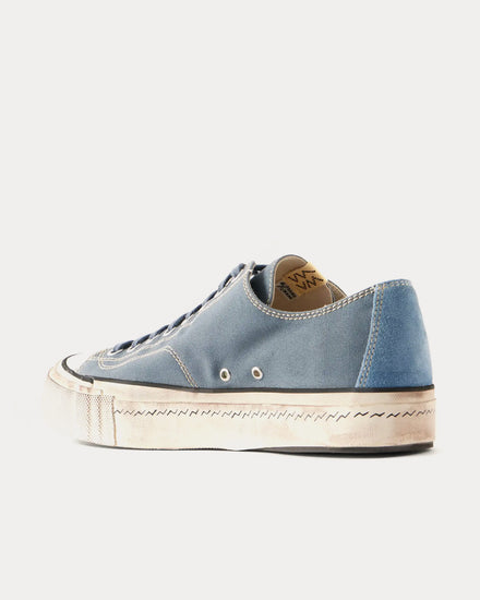 Visvim Skagway Canvas Grey Low Top Sneakers - 3