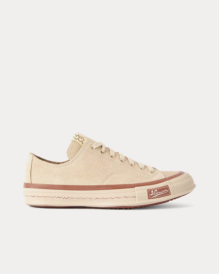 Visvim Skagway Lo Suede Beige Low Top Sneakers - 1