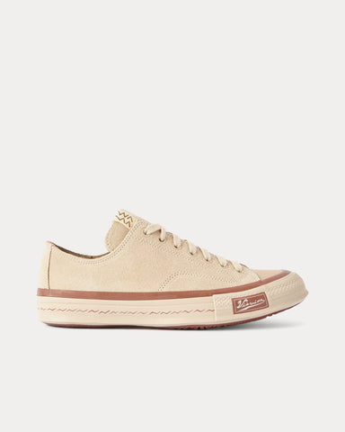 Visvim Skagway Lo Suede Beige Low Top Sneakers