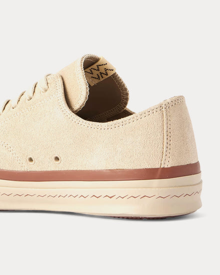 Visvim Skagway Lo Suede Beige Low Top Sneakers - 4