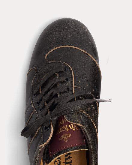 Vivienne Westwood Drunken Off Black Low Top Sneakers - 6