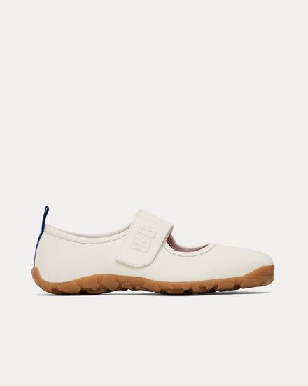 Wales Bonner Jewel Mary-Jane Flat Off White Slip On Sneakers - 1