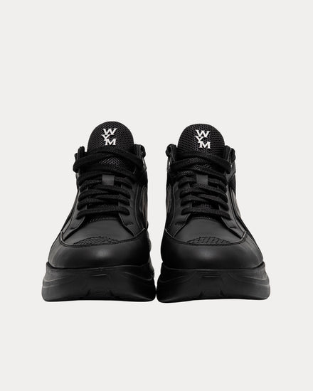 Wooyoungmi Leather Black High Top Sneakers - 2