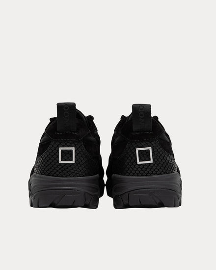 Wooyoungmi Suede & Python Black Low top Sneakers - 3