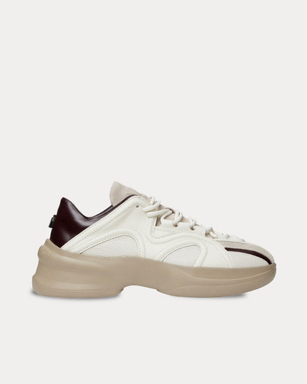 Wooyoungmi Leather Beige / Brown Low Top Sneakers - 1