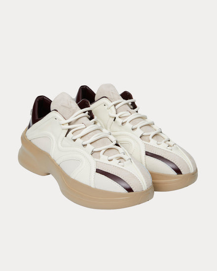 Wooyoungmi Leather Beige / Brown Low Top Sneakers - 2