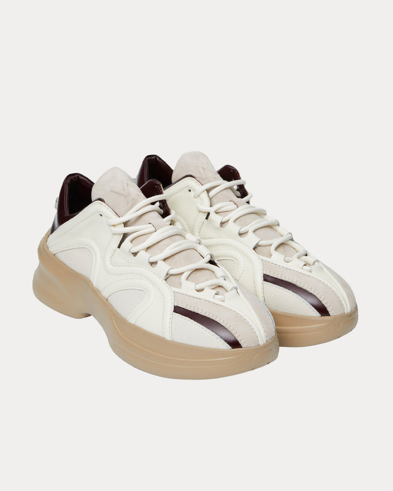 Wooyoungmi Leather Beige / Brown Low Top Sneakers - 2
