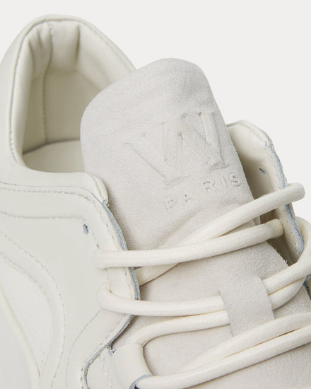 Wooyoungmi Leather White Low Top Sneakers - 4