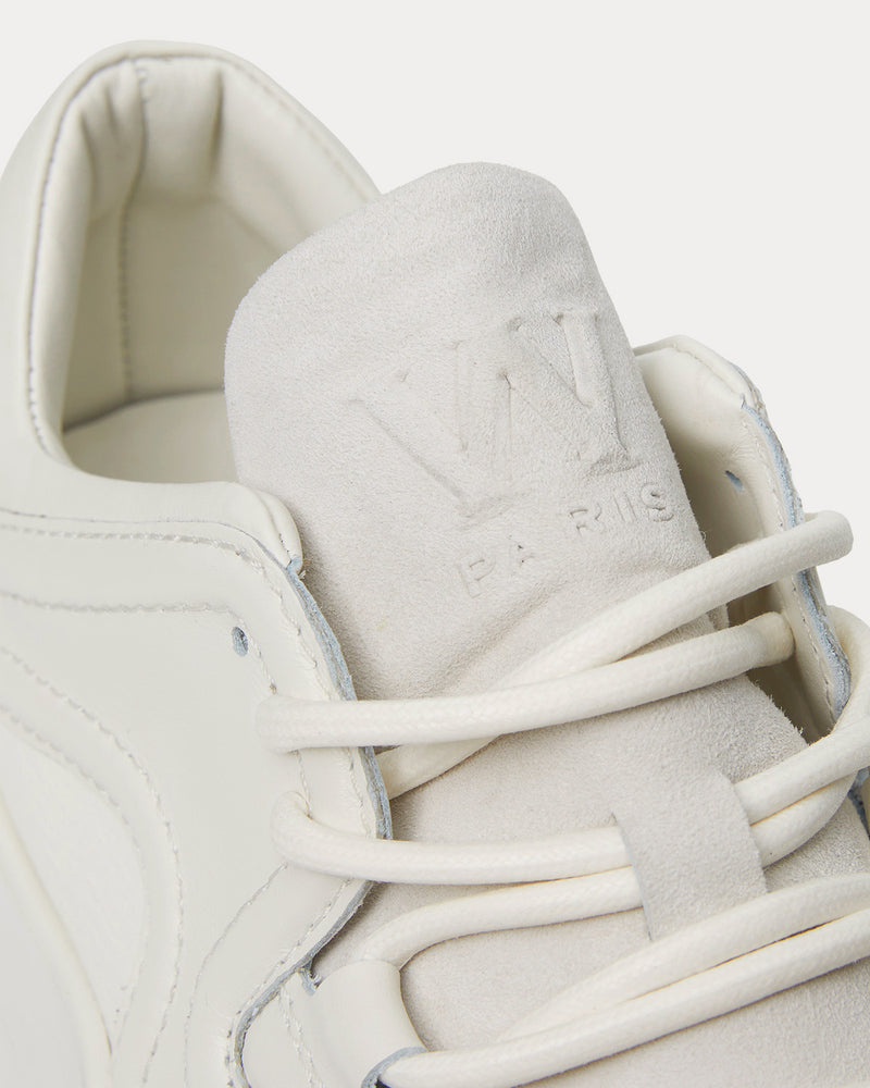 Wooyoungmi Leather White Low Top Sneakers - 4