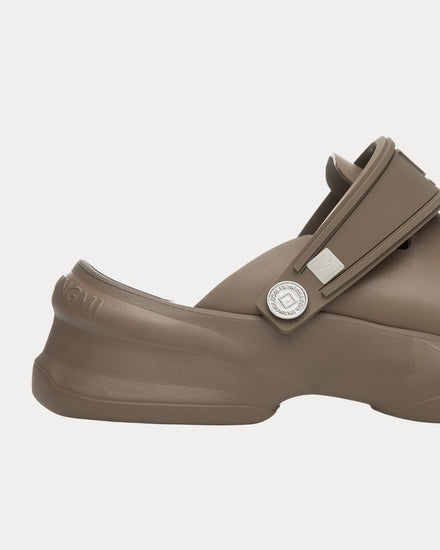 Wooyoungmi Slingback Leather Beige Clogs - 5