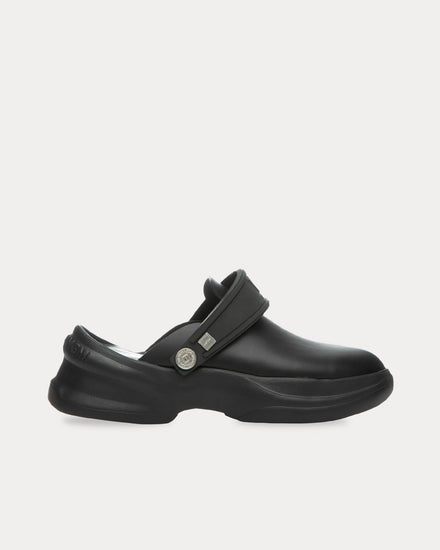 Wooyoungmi Slingback Leather Black Clogs - 1