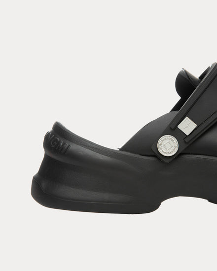 Wooyoungmi Slingback Leather Black Clogs - 5