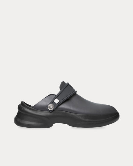 Wooyoungmi Slingback Leather Grey Clogs - 1