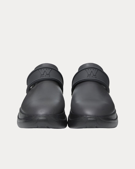 Wooyoungmi Slingback Leather Grey Clogs - 3