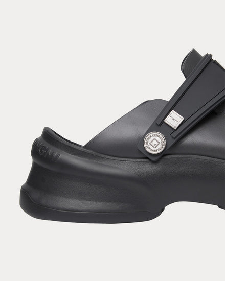 Wooyoungmi Slingback Leather Grey Clogs - 5