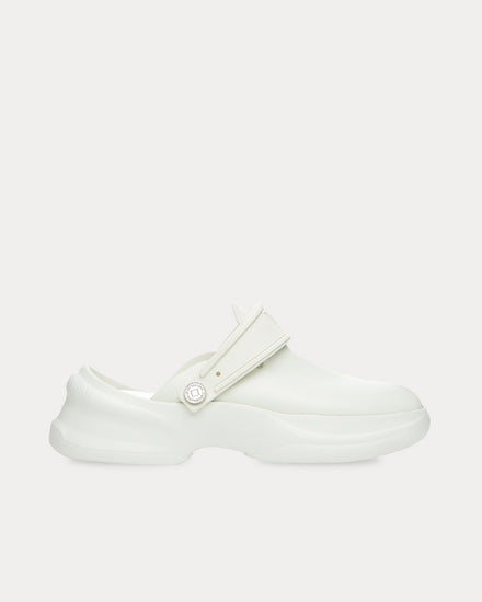 Wooyoungmi Slingback Leather White Clogs - 1