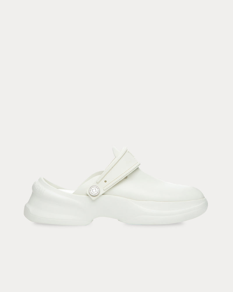 Wooyoungmi Slingback Leather White Clogs - 1