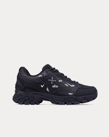 All In X11 Trek Black Low Top Sneakers - 1