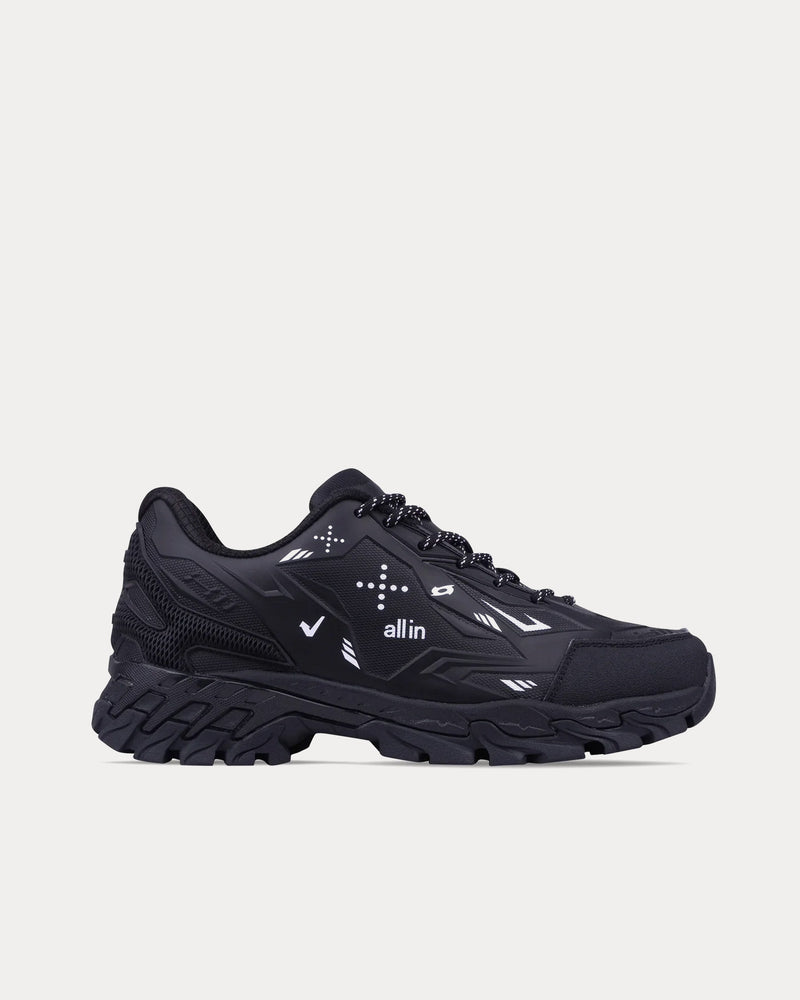 All In X11 Trek Black Low Top Sneakers - 1