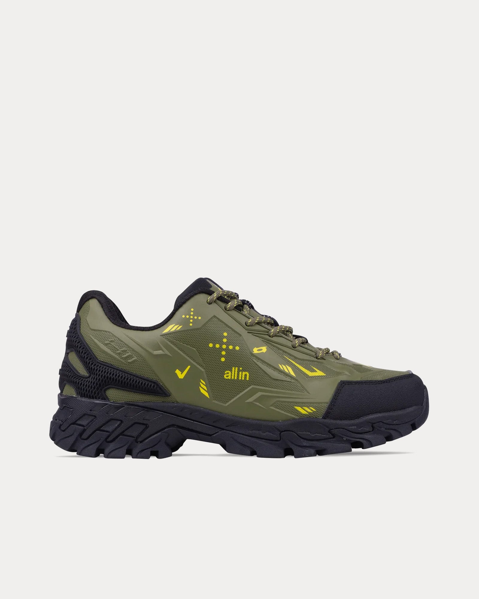 All In Men's X11 Trek Forest Green Low Top Sneakers