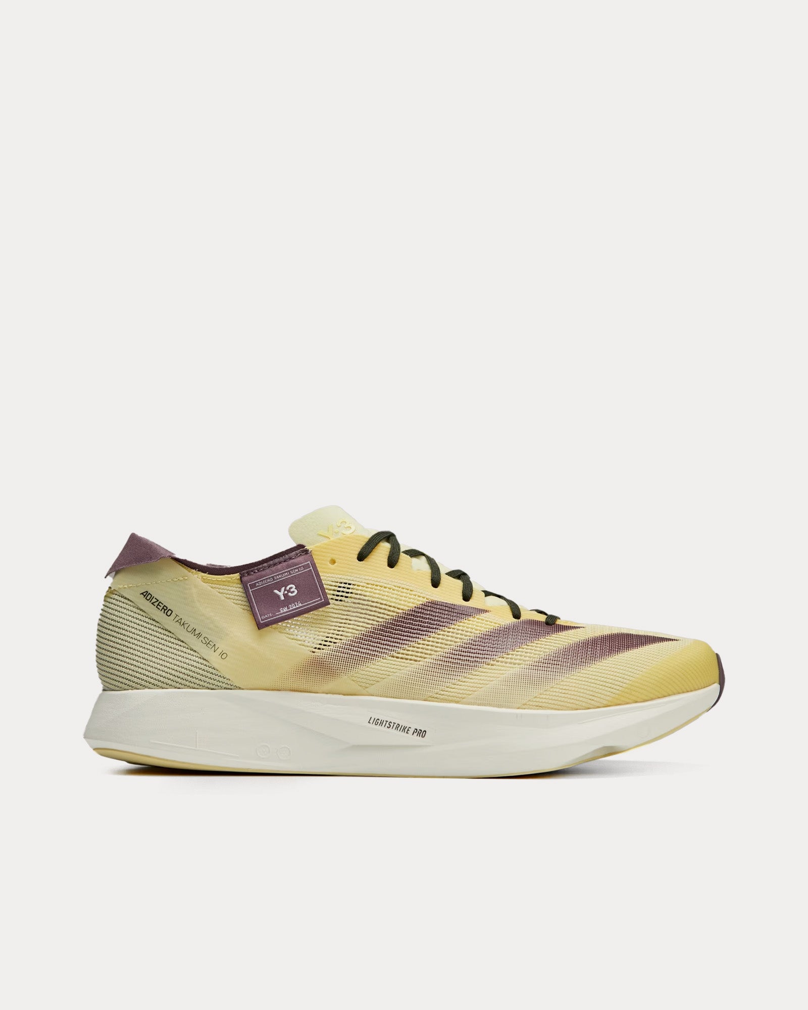 Y-3 Unisex Takumi Sen 10 Almost Yellow / Almost Yellow / Shadow Fig Running  Shoes